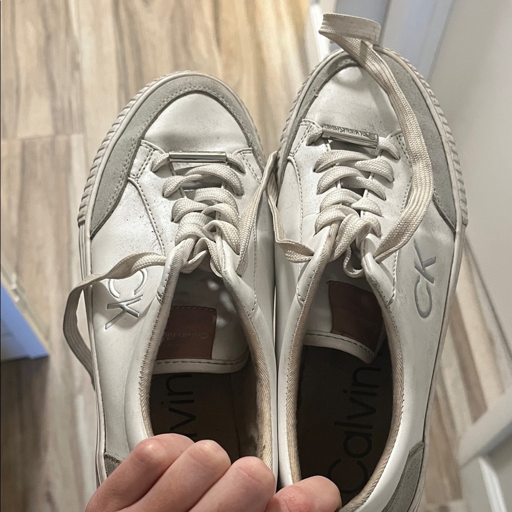 Calvin Klein Cream Casual Sneakers